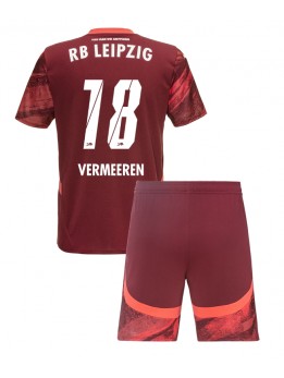 RB Leipzig Arthur Vermeeren #18 Dječji Gostujuci Dres kompleti 2024-25 Kratak Rukavima (+ kratke hlače)